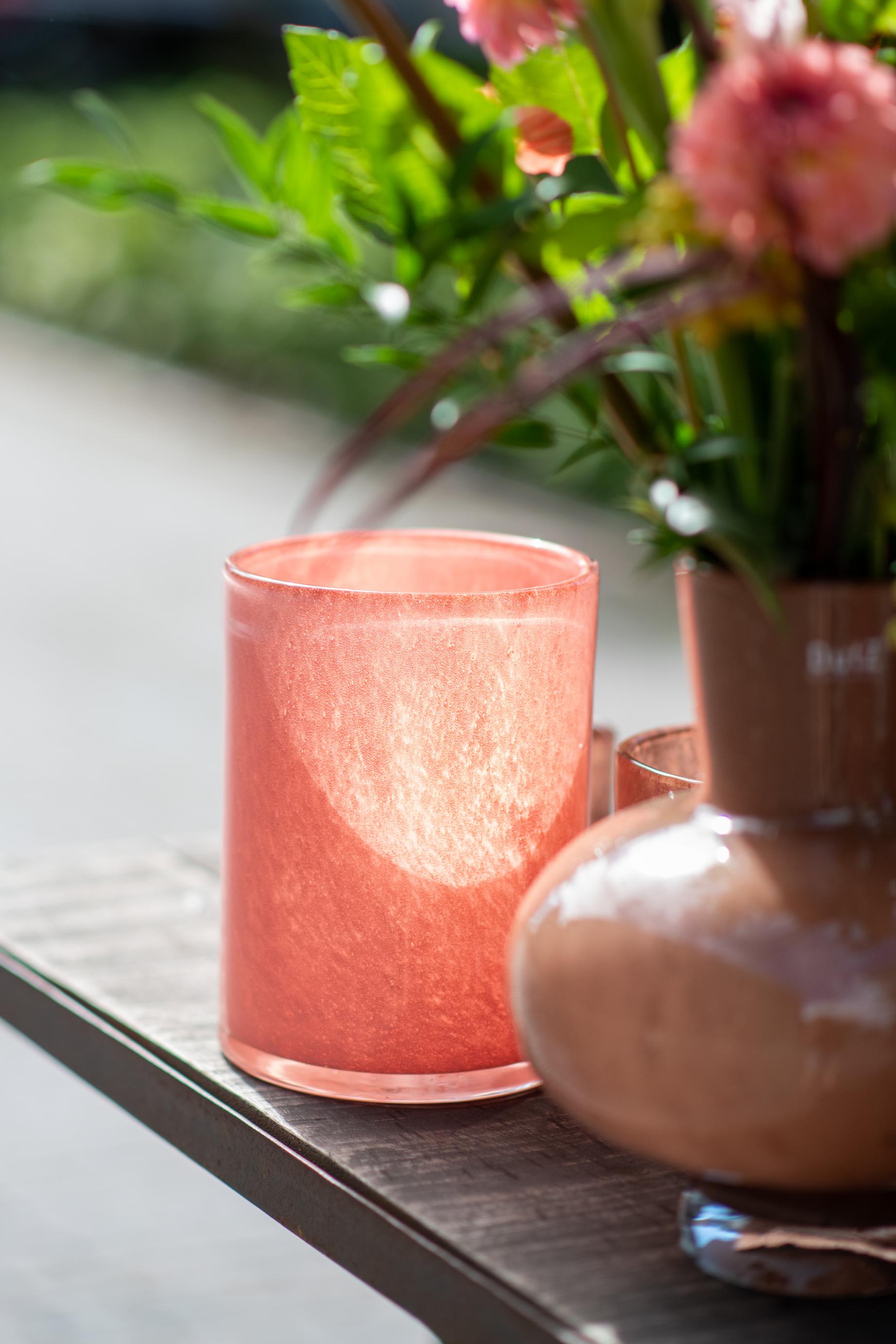 Glass Candleholder Vase CYLINDER 3 - H23 D16 cm - by DutZ