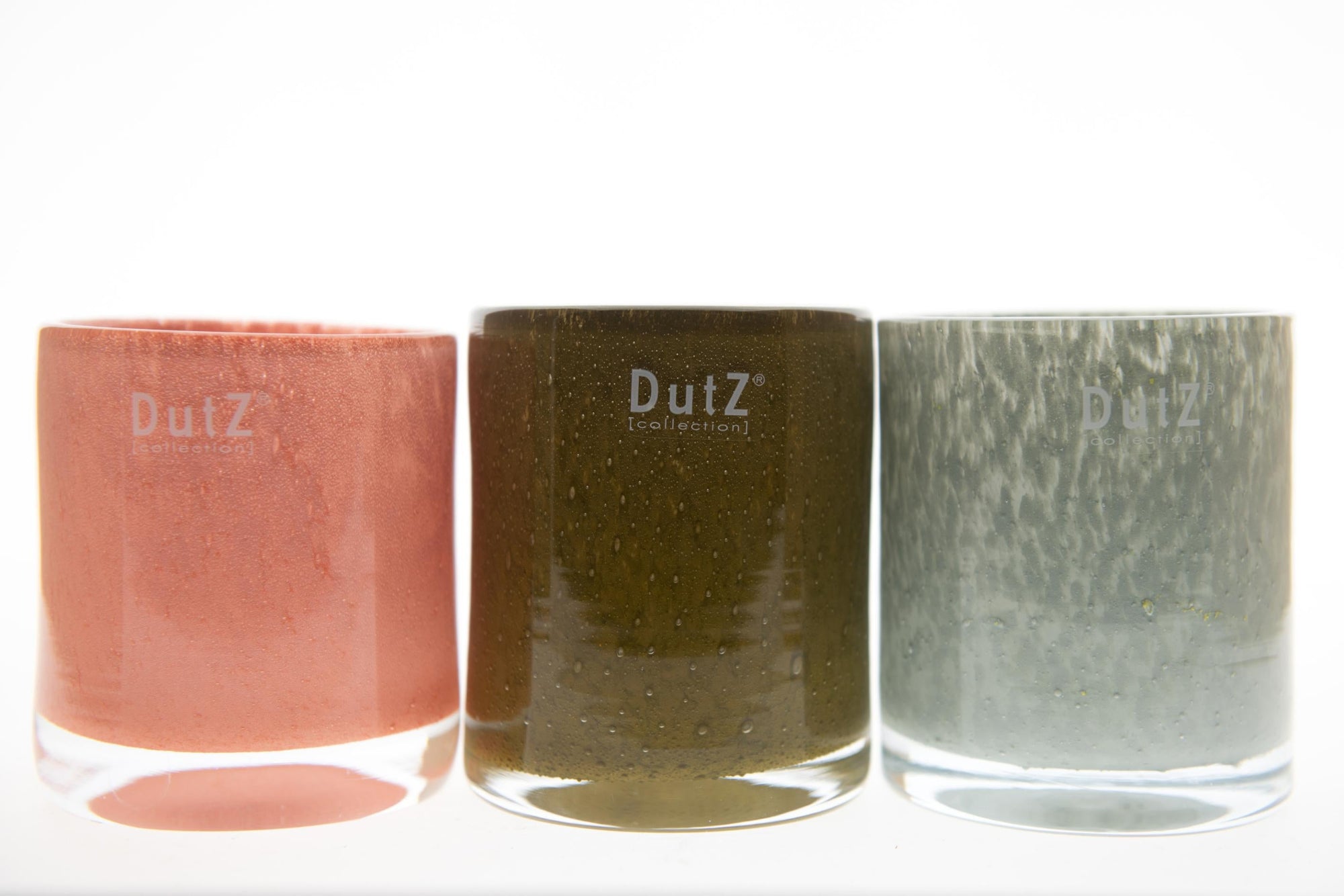 Glass Candleholder Vase CYLINDER 3 - H23 D16 cm - by DutZ