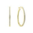 Diamonfire 33mm Large Hoop Earrings