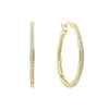 Diamonfire 33mm Large Hoop Earrings