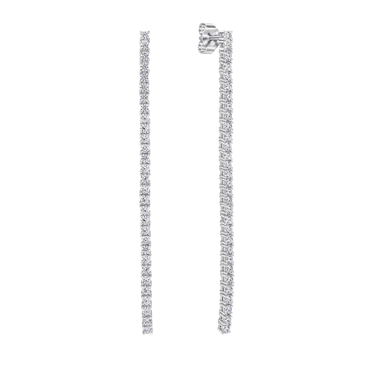 Diamonfire Tennis Chain Drop Earrings