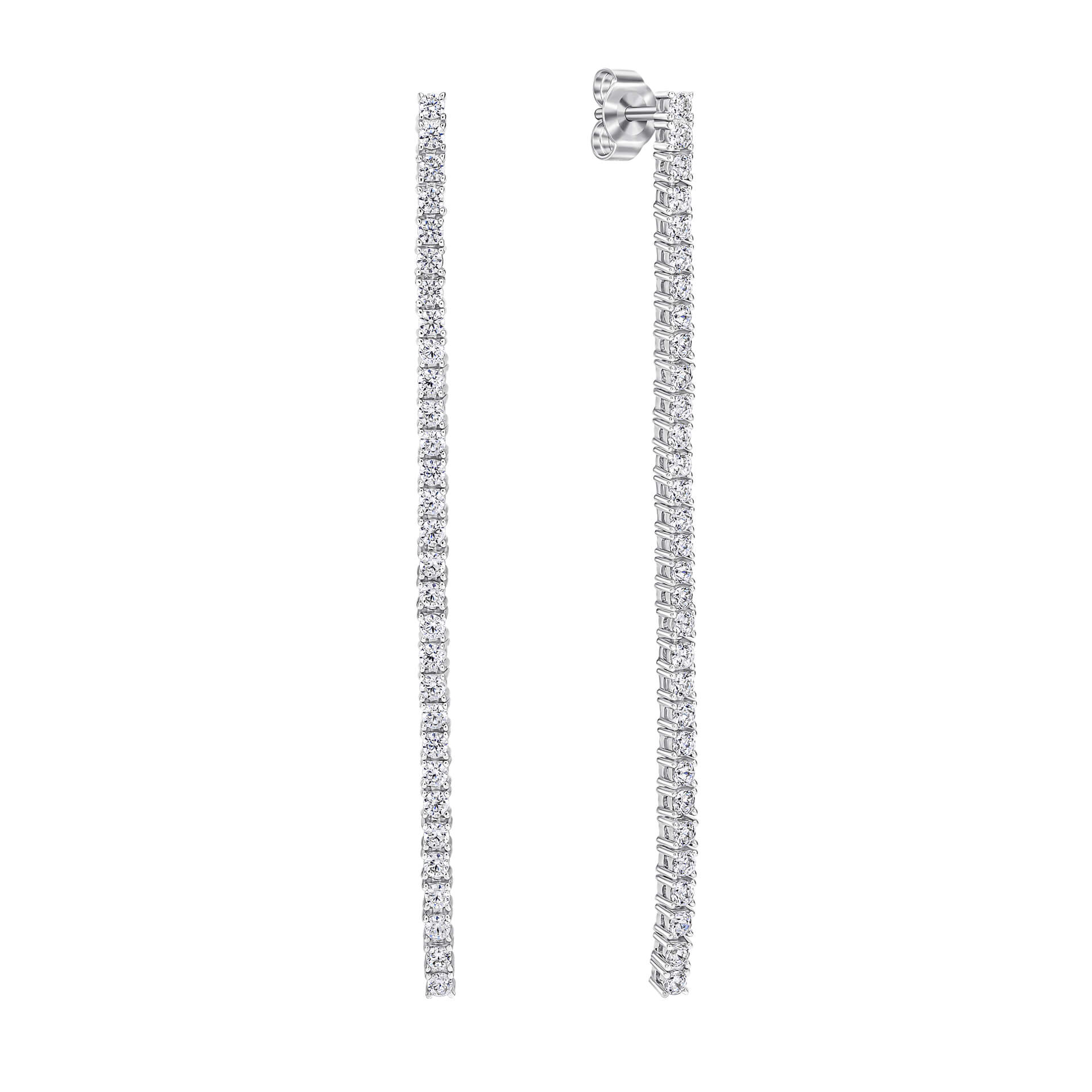 Diamonfire Tennis Chain Drop Earrings