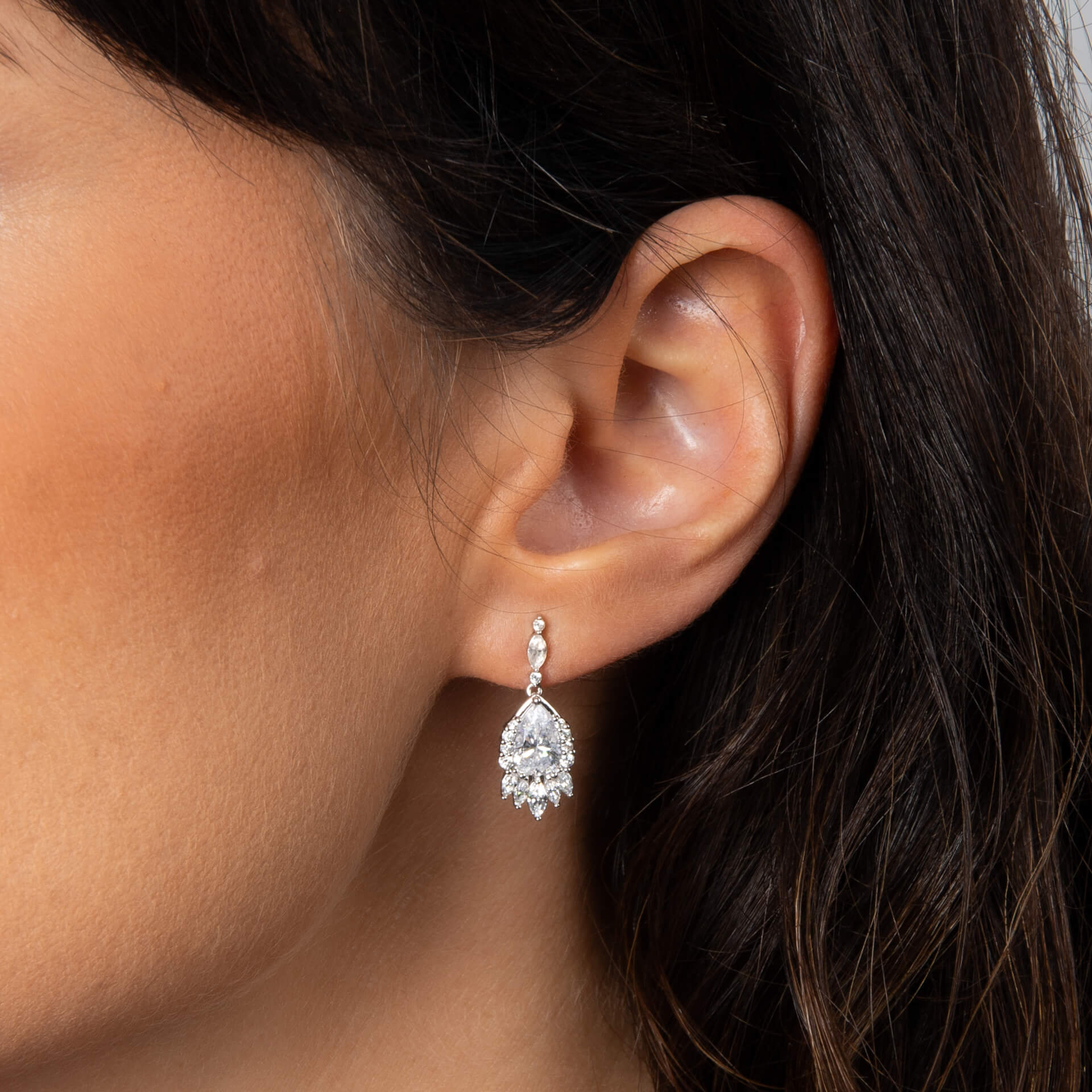 Diamonfire Tropfen Kronleuchter-Ohrringe