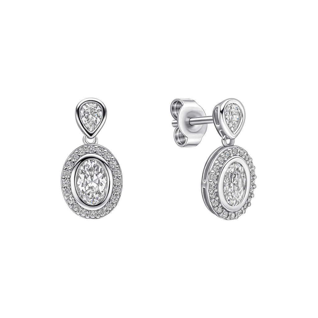 Diamonfire Halo Doppel-Ohrstecker