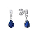 Diamonfire Bezel and Teardrop Earrings