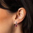 Diamonfire Bezel and Teardrop Earrings
