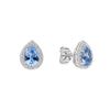 Diamonfire Zirconia Halo Teardrop Stud Earrings