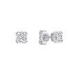 Diamonfire Double Claw Solitaire Stud Earrings