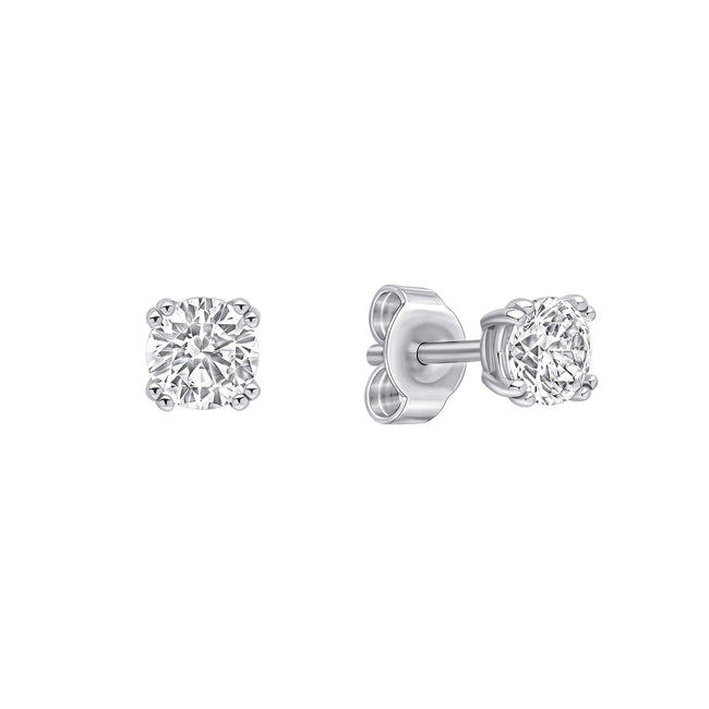 Diamonfire Double Claw Solitär Ohrstecker