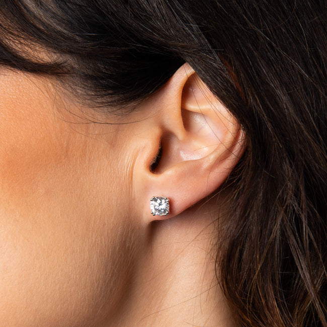Diamonfire Double Claw Solitär Ohrstecker