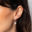 Diamonfire Double Claw Solitaire French Hook Ohrringe