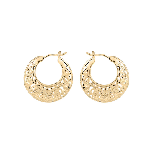 Pendientes de aro de encaje Powley de Laura Ashley Fashion