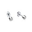 Fred Bennett Smaller Fit Stainless Steel Stud Earrings with CZ