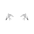 Laura Ashley Silver Blue Birds Stud Earrings