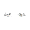 Laura Ashley Silver Kids Rosmere Love Mini Bird Stud Earrings