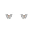 Laura Ashley Silver Kids Butterfly Garden Mini Stud Earrings