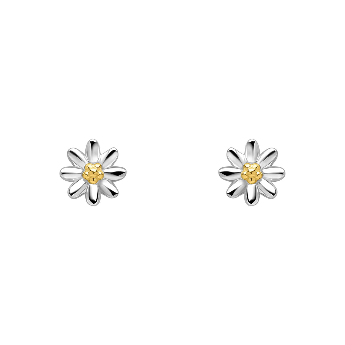 Laura Ashley Silver Kids Everingham Meadow Daisy Stud Earrings