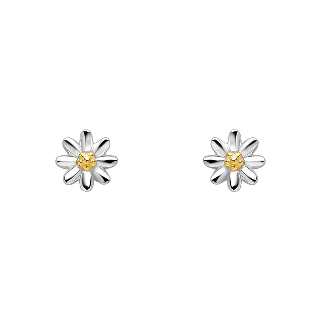 Laura Ashley Silberne Kinder-Ohrstecker „Everingham Meadow Daisy“
