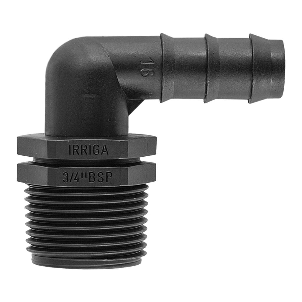 IBC 2” S60X6 Cap with 16mm Barbed Elbow