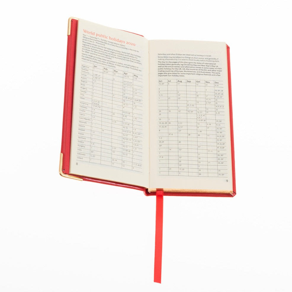 2026 Mini Diary - Week-to-View Planner - Red