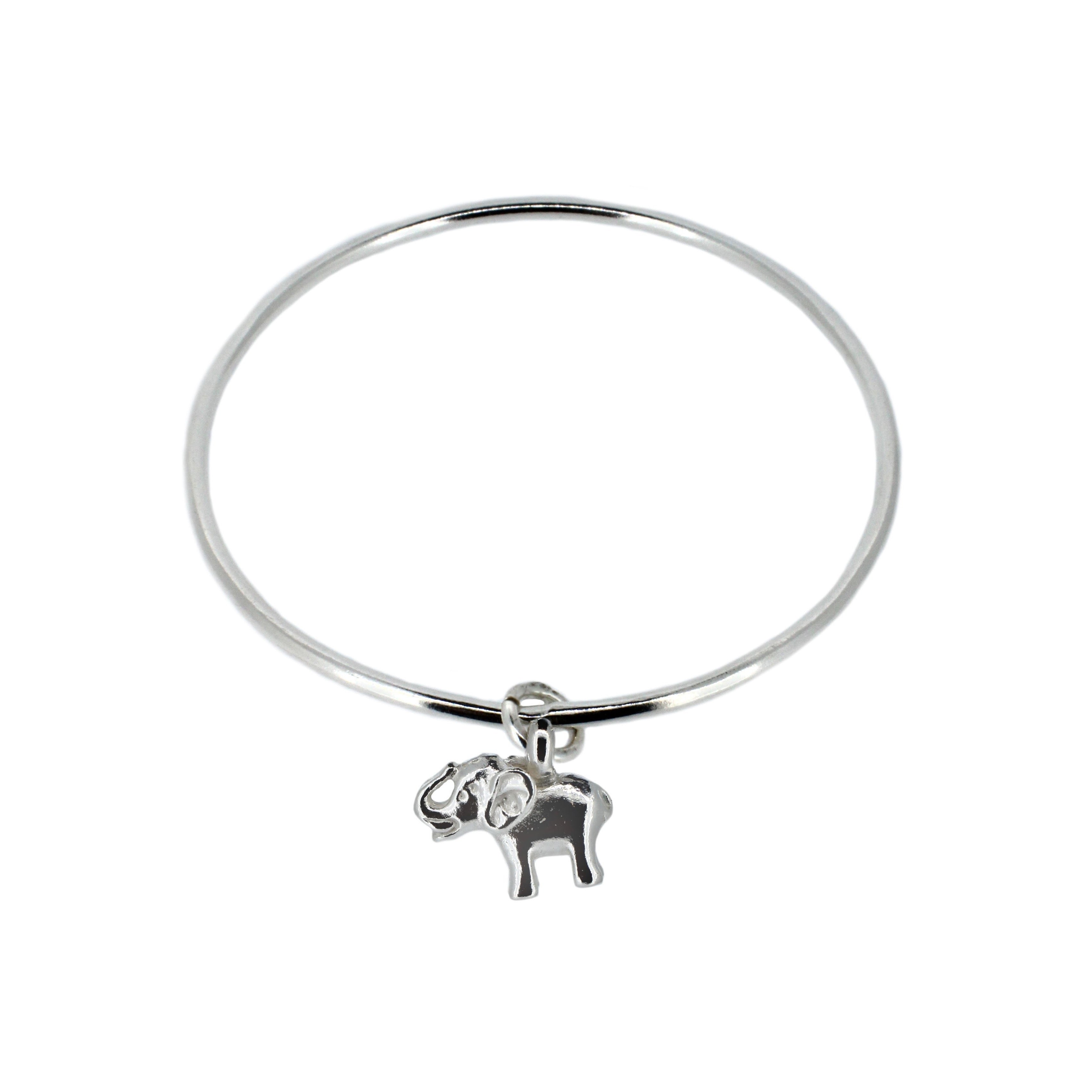 Elephant Charm Bangle