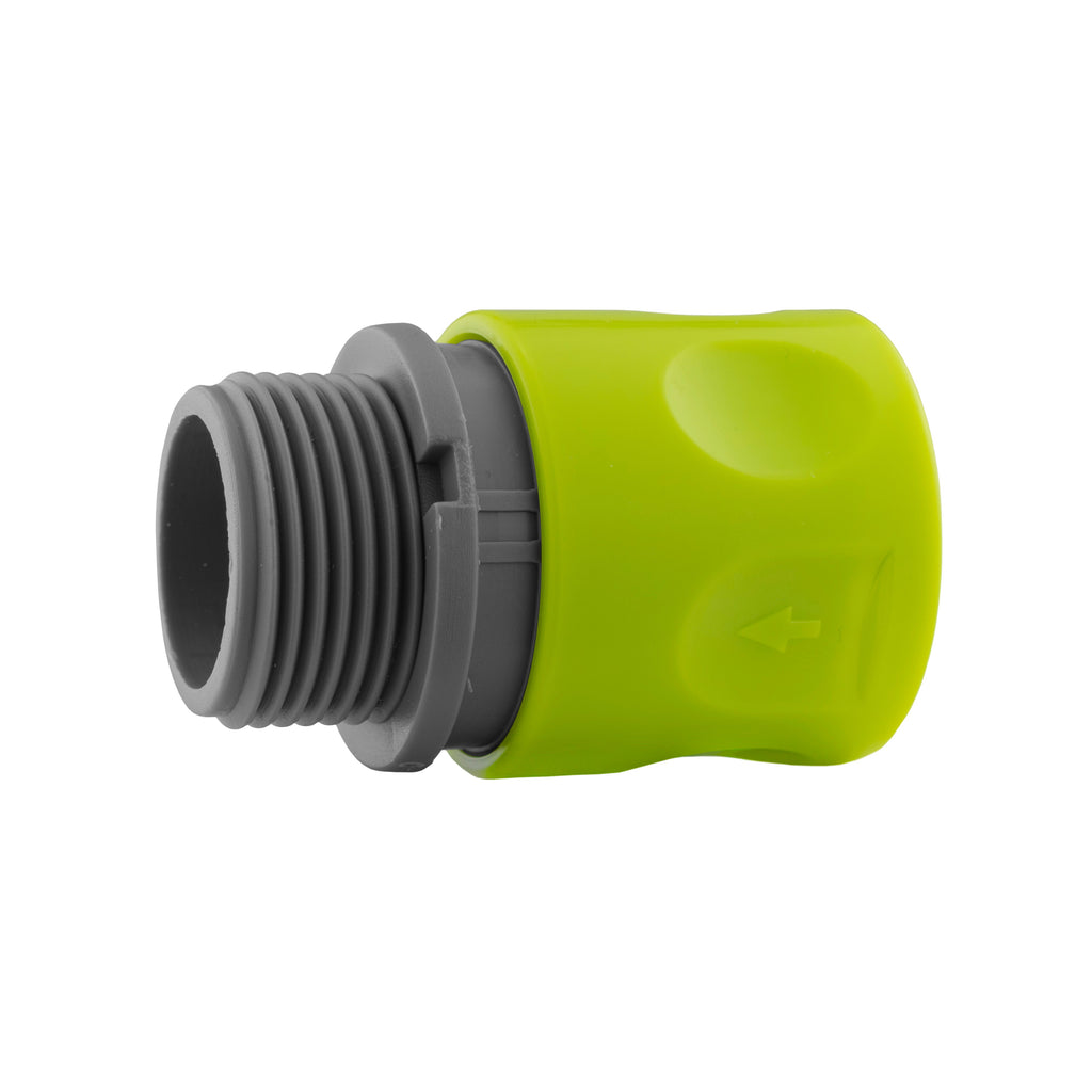 Hose Connector Lime with In-Line BSPF Valve and Water Butt Connector