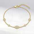 Eina Hamsa Hand & Evil Eye Bracelet | 18K Gold Plated