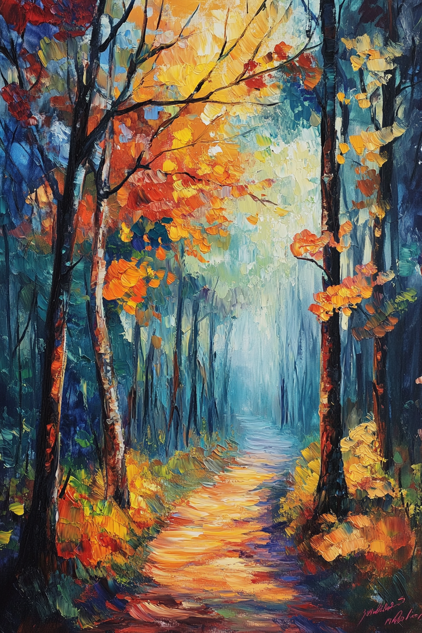 Enchanted Woodland Path Canvas