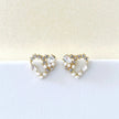 Ariana Jewelled Wreath Heart Studs
