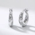 Pendientes de aro Esti Star | Plata