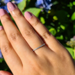Schmaler Full Eternity Ring (1,2 mm) aus Sterlingsilber