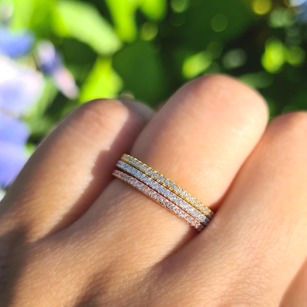 Set aus Stapelringen „Essential Eternity“