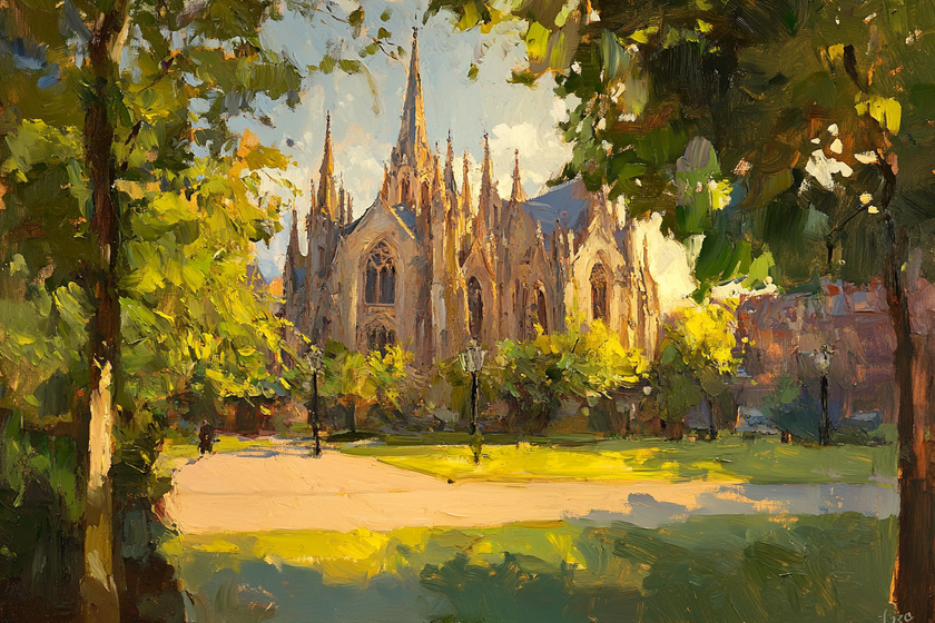 Exeter Cathedral Golden Blanket