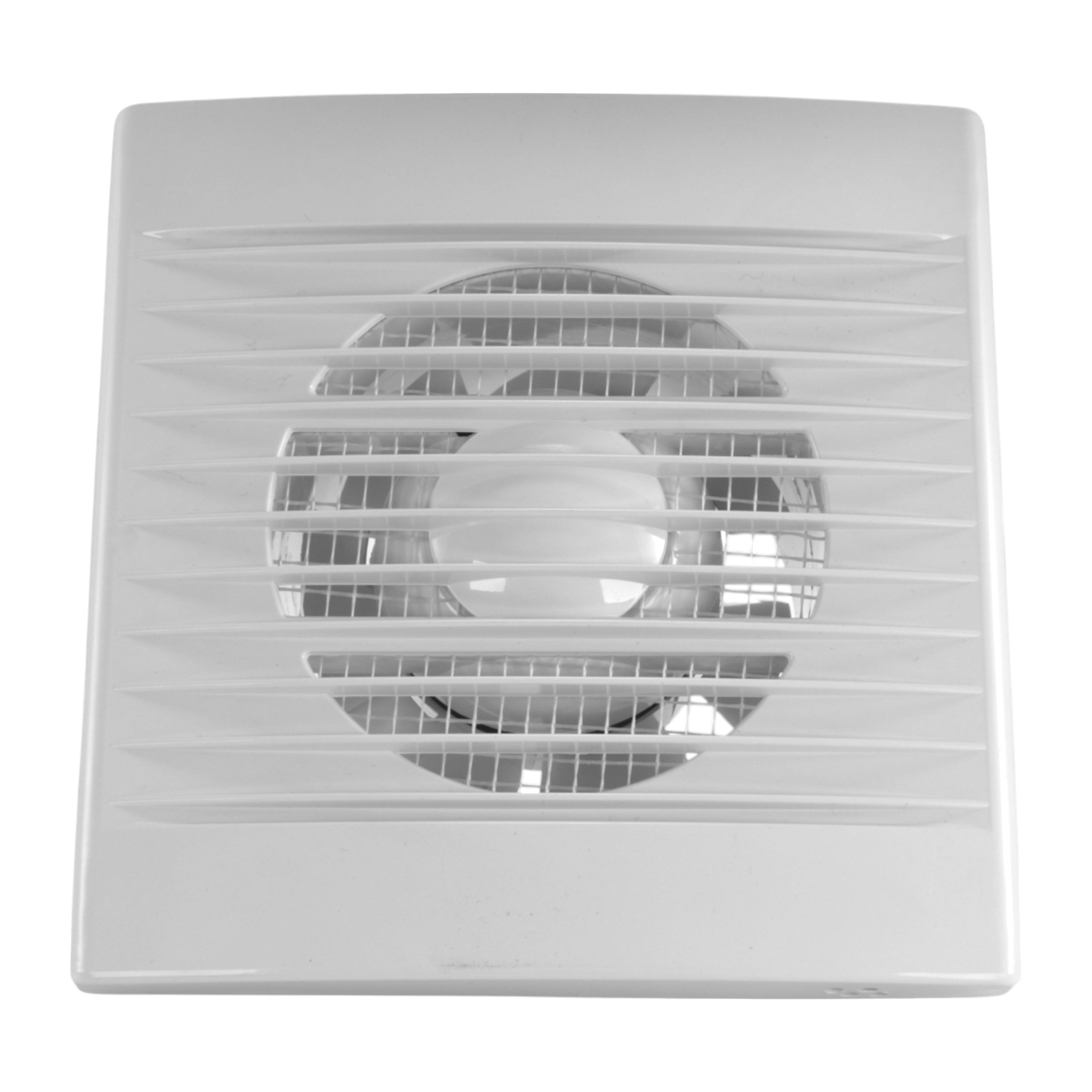 Through Wall Ventilation Kit - STYL Fan with Timer/Humidistat and White External Vent