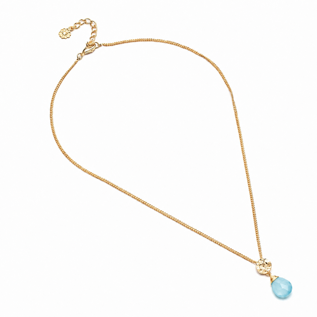 Classic Athena Kate Gemstone Necklace Pariba Onyx