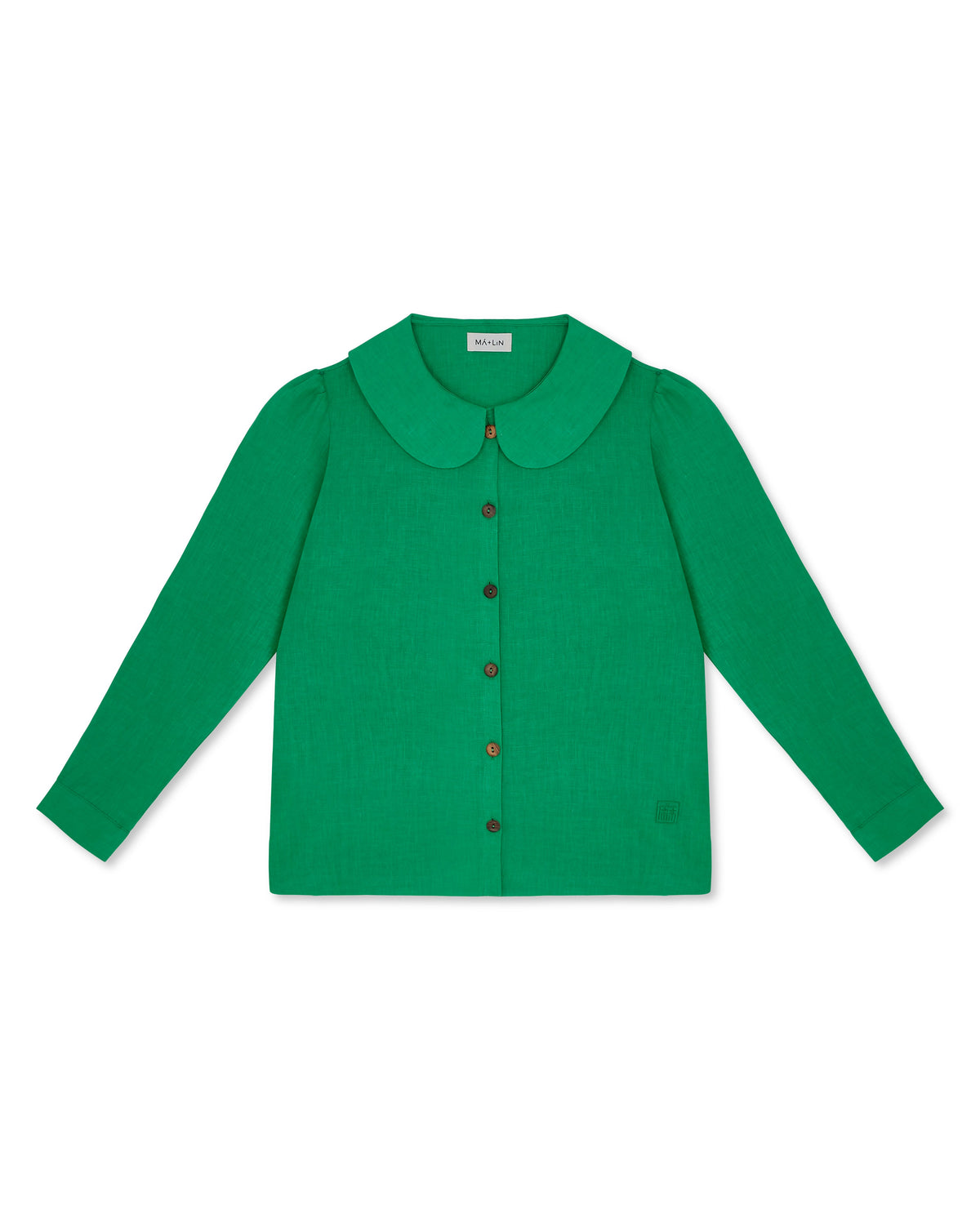 Claudine Linen Blouse  - Jade