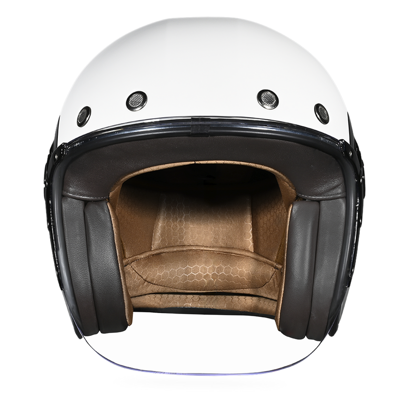 D.O.T. & ECE Daytona Retro Jet- Hi-Gloss White