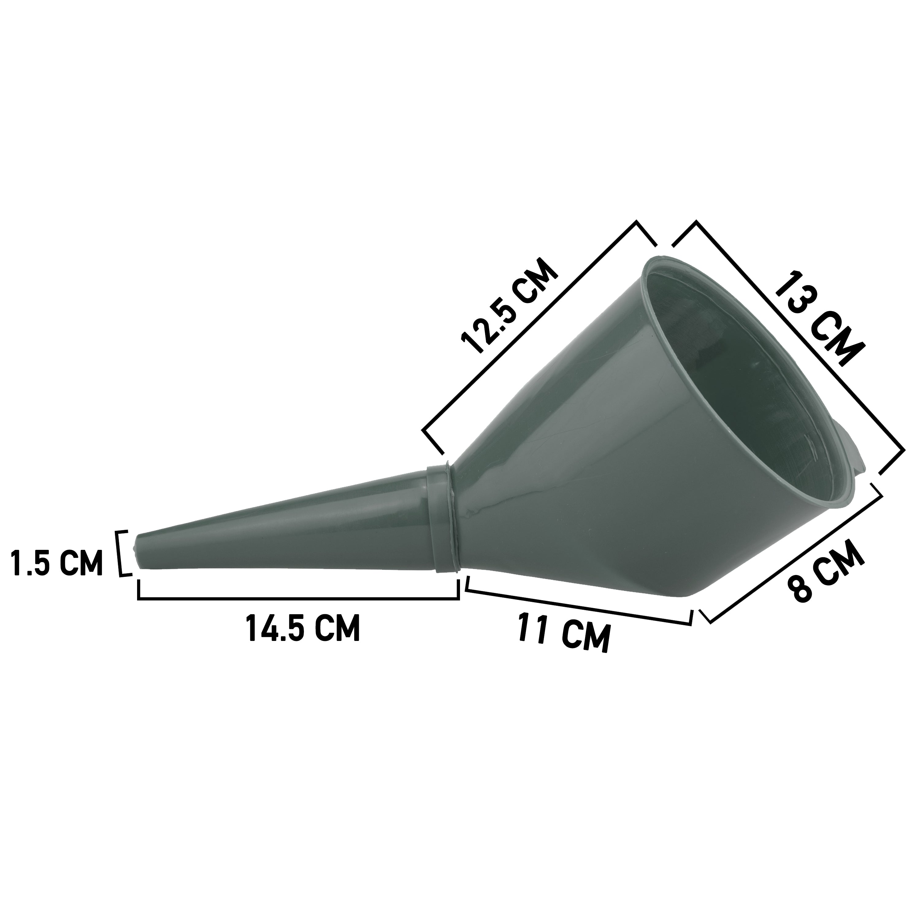 Angled Car Fuel Funnels with Filter (Grey & Blue)