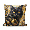 The Golden Cat Eyes Cotton Cushion