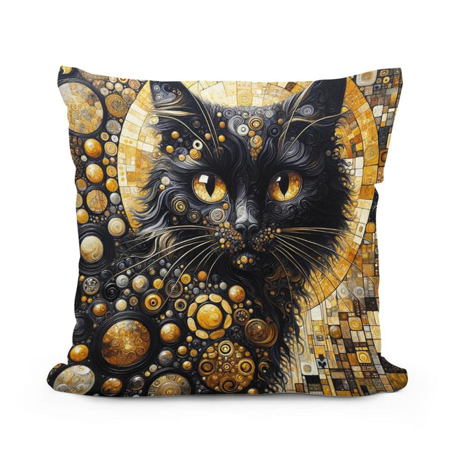 The Golden Cat Eyes Cotton Cushion