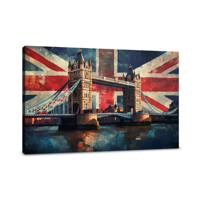 Tower Bridge Flag Canvas