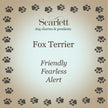 Fox Terrier Personalised Silver Dog Tag Necklace
