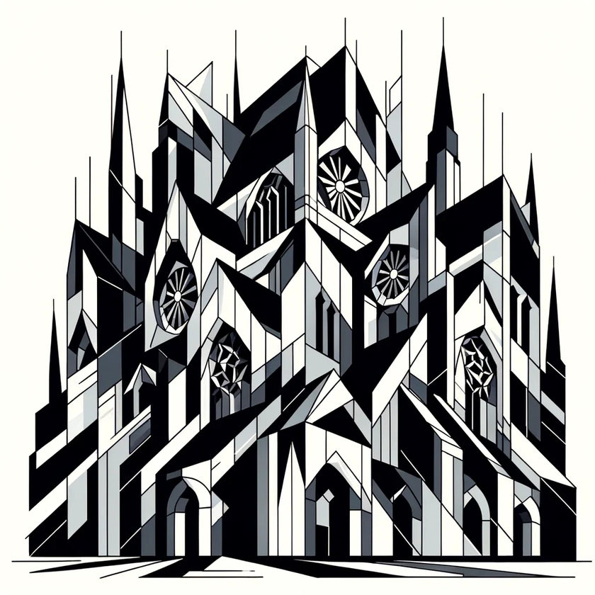 Fragmented Gothic Canvas