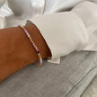 Milos Gemstone and Gold Bead Bracelet Multi-tourmaline