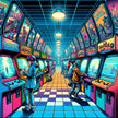 Future Play Arcade Canvas