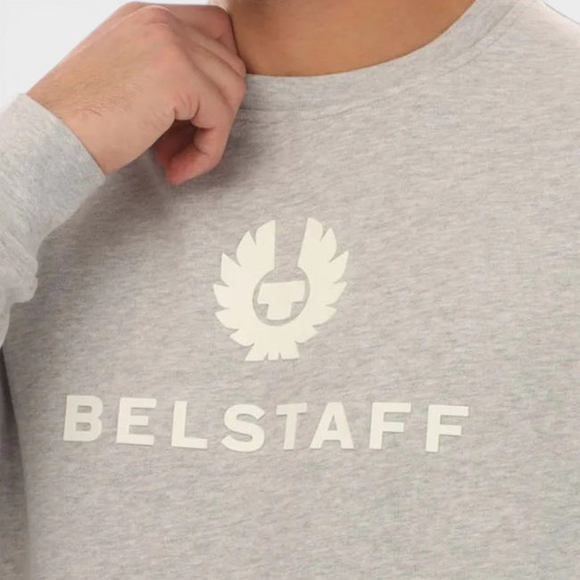 Signature Logo Crewneck Sweatshirt Grå Vit
