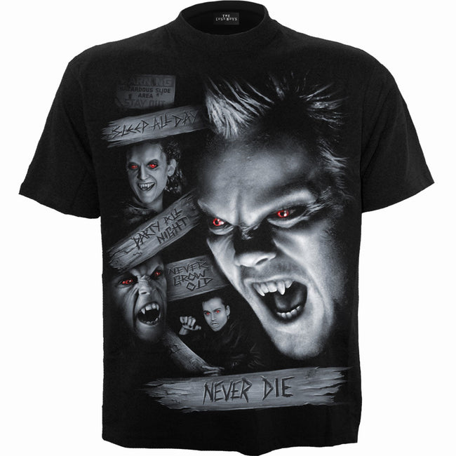 THE LOST BOYS - NEVER DIE - T-shirt Zwart