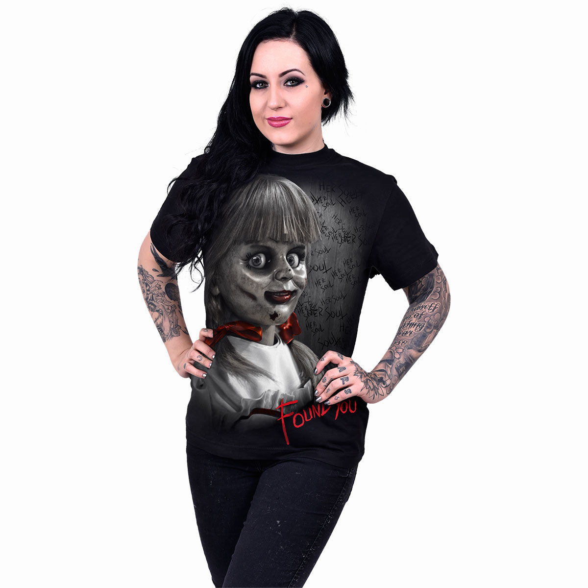 ANNABELLE – GEFUNDEN – T-Shirt Schwarz