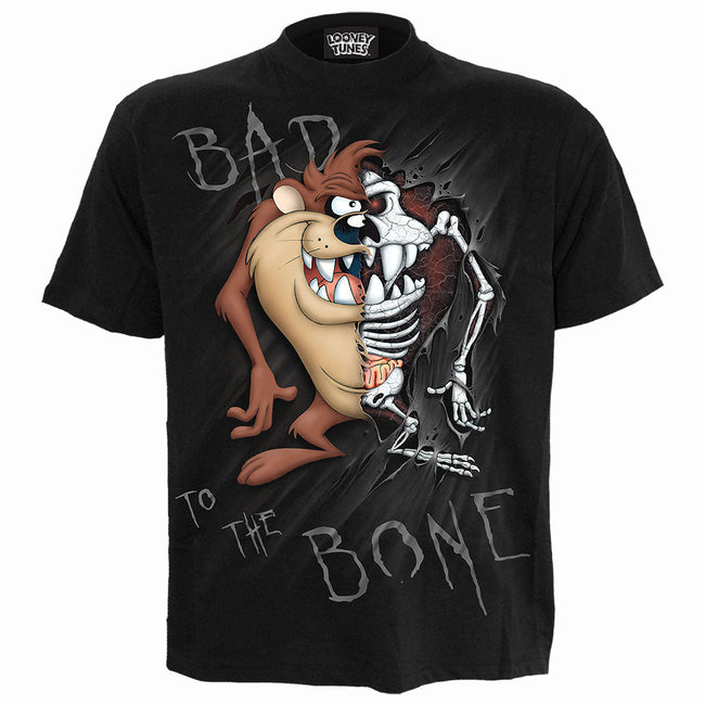 TAZ - BAD 2 D BONE - T-Shirt mit Frontdruck Schwarz