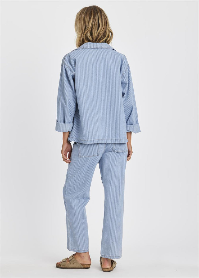 Sisstr Chore Oversized-Jeansjacke mit Taschen